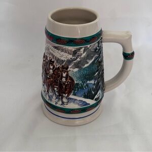 Budweiser 1993 Holiday Collection Stein by Ceramarte